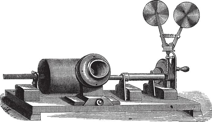 Magic lantern or Laterna Magica vintage engraving 35075619