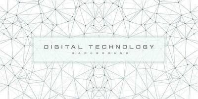 Abstract digital technology hi tech futuristic grey white background, cyber information communication, innovation future tech data, internet network connection, Ai big data lines dots, circuit vector