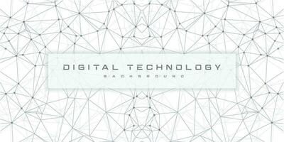 resumen digital tecnología Hola tecnología futurista gris blanco fondo, ciber información comunicación, innovación futuro tecnología datos, Internet red conexión, ai grande datos líneas puntos, circuito vector