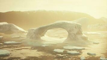 Glaciers and the icebergs of Antarctica photo