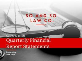 Law Firm Company Financial Report Presentation template