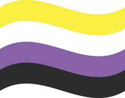 Neutrois Pride Flag in shape. LGBT flag. vector