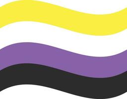 Neutrois Pride Flag in shape. LGBT flag. vector