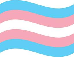Transgender Pride Flag in shape. Trans Pride Flag. vector
