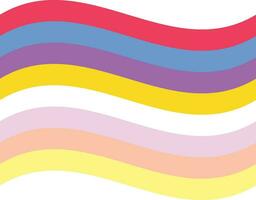 Pangender Pride Flag. LGBTQ flag vector