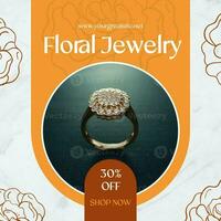 Floral Jewellery Instagram Post template