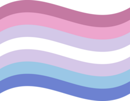 bigender Stolz Flagge im Form. Gegenwart von Wer identifizieren wie beide männlich und weiblich png