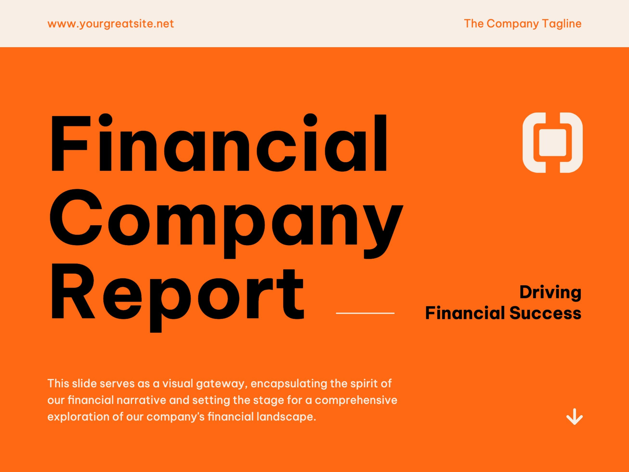 Financial Company Report Presentation