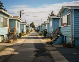 AI generated mobile home park in an age-restricted community in Oceano photo