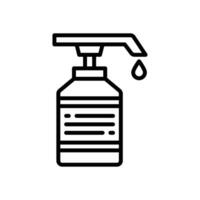 liquid soap icon. vector line icon for your website, mobile, presentation, and logo design.