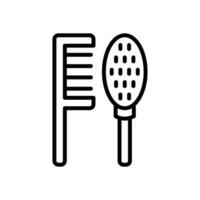 comb icon. vector line icon for your website, mobile, presentation, and logo design.