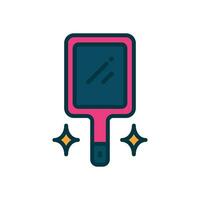 hand mirror icon. vector filled color icon for your website, mobile, presentation, and logo design.