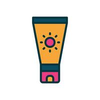 sunscreen icon. vector filled color icon for your website, mobile, presentation, and logo design.
