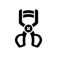eyelash curler icon. vector glyph icon for your website, mobile, presentation, and logo design.