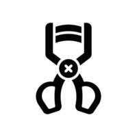 eyelash curler icon. vector glyph icon for your website, mobile, presentation, and logo design.