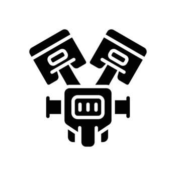 piston icon. vector glyph icon for your website, mobile, presentation, and logo design.