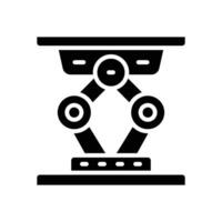 hydraulic jack icon. vector glyph icon for your website, mobile, presentation, and logo design.