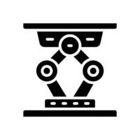 hydraulic jack icon. vector glyph icon for your website, mobile, presentation, and logo design.