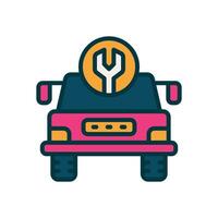 car service icon. vector filled color icon for your website, mobile, presentation, and logo design.