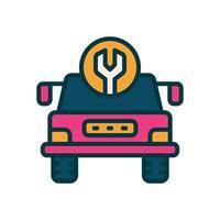 car service icon. vector filled color icon for your website, mobile, presentation, and logo design.