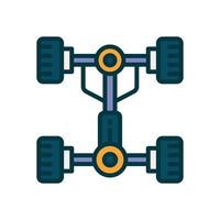 chassis icon. vector filled color icon for your website, mobile, presentation, and logo design.