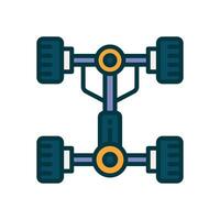 chassis icon. vector filled color icon for your website, mobile, presentation, and logo design.