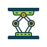 hydraulic jack icon. vector filled color icon for your website, mobile, presentation, and logo design.