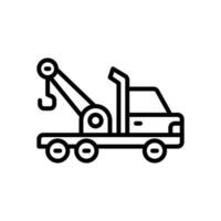 tow truck icon. vector line icon for your website, mobile, presentation, and logo design.