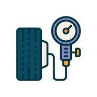 inflate tire icon. vector filled color icon for your website, mobile, presentation, and logo design.