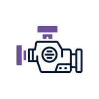 engine icon. vector dual tone icon for your website, mobile, presentation, and logo design.