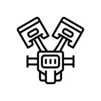 piston icon. vector line icon for your website, mobile, presentation, and logo design.