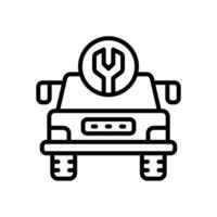 car service icon. vector line icon for your website, mobile, presentation, and logo design.