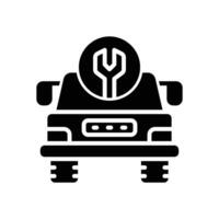 car service icon. vector glyph icon for your website, mobile, presentation, and logo design.