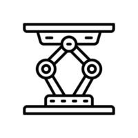 hydraulic jack icon. vector line icon for your website, mobile, presentation, and logo design.