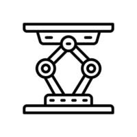 hydraulic jack icon. vector line icon for your website, mobile, presentation, and logo design.