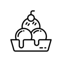 ice cream icon. vector line icon for your website, mobile, presentation, and logo design.