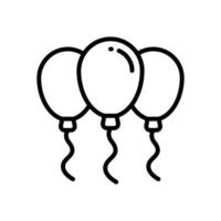 balloon icon. vector line icon for your website, mobile, presentation, and logo design.