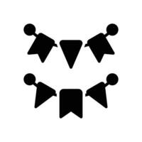party flag icon. vector glyph icon for your website, mobile, presentation, and logo design.