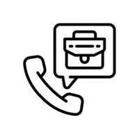 call interview icon. vector line icon for your website, mobile, presentation, and logo design.