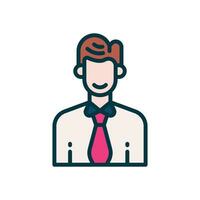 employee icon. vector filled color icon for your website, mobile, presentation, and logo design.