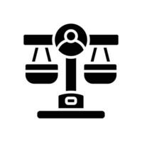 justice icon. vector glyph icon for your website, mobile, presentation, and logo design.