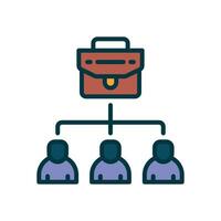 recruitment icon. vector filled color icon for your website, mobile, presentation, and logo design.