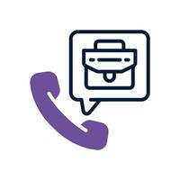 call interview icon. vector dual tone icon for your website, mobile, presentation, and logo design.