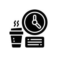 breaktime icon. vector glyph icon for your website, mobile, presentation, and logo design.