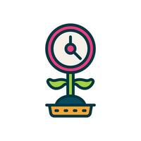 growing time icon. vector filled color icon for your website, mobile, presentation, and logo design.