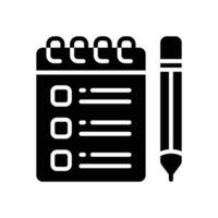 to do list icon. vector glyph icon for your website, mobile, presentation, and logo design.