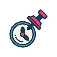 push pin icon. vector filled color icon for your website, mobile, presentation, and logo design.