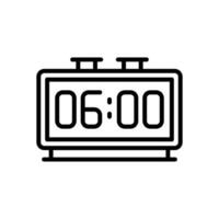 desk clock icon. vector line icon for your website, mobile, presentation, and logo design.