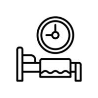 dormido hora icono. vector línea icono para tu sitio web, móvil, presentación, y logo diseño.