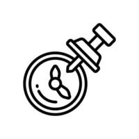 push pin icon. vector line icon for your website, mobile, presentation, and logo design.